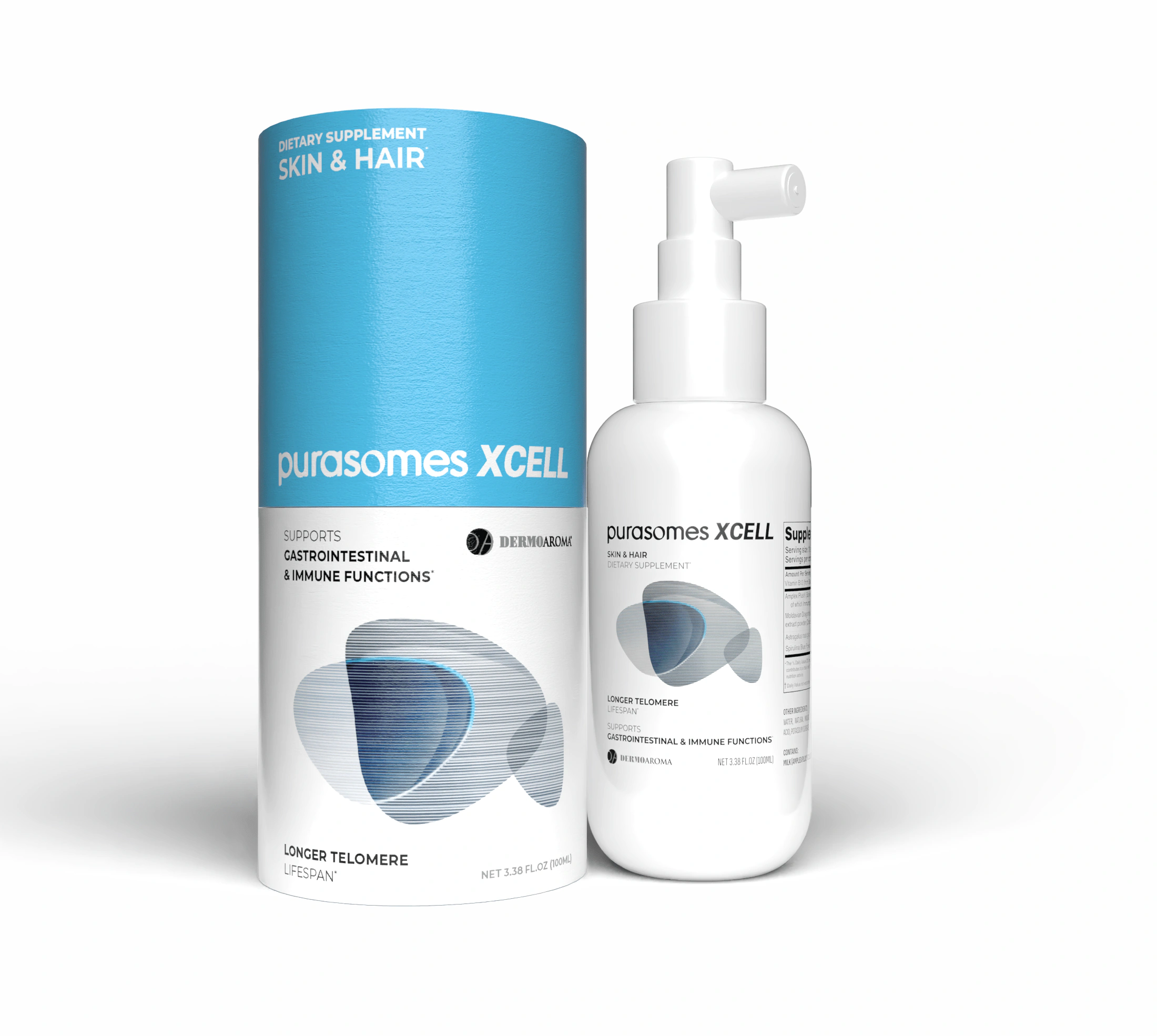 PURASOMES XCELL — Skin & hair supplement, Dermoaroma